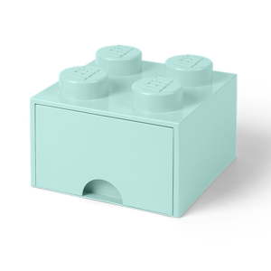 Mentolově zelený úložný box čtverec LEGO®
