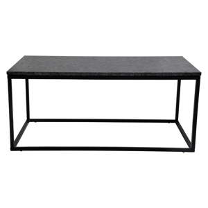 Černý žulový konferenční stolek s černým podnožím RGE Accent, délka 110 cm