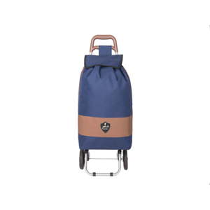 Modrá nákupní taška na kolečkách GENTLEMAN FARMER Chariot de Marché, 38 l