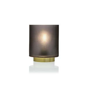 Šedá skleněná olejová LED lampa Versa Relax, ⌀ 11,8 cm