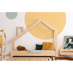 Domečková postel z borovicového dřeva Adeko Luna Bek, 70 x 150 cm
