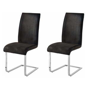 Sada 2 tmavě šedých židlí Støraa Manto