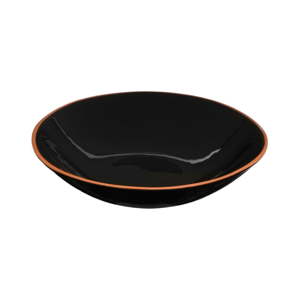 Černý servírovací talíř na těstoviny z glazované terakoty Premier Housewares