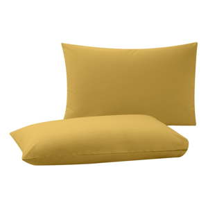 Sada 2 kusů žlutých povlaků na polštář Bella Maison Basic, 50 x 70 cm