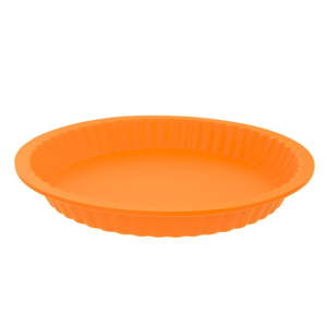 Oranžová silikonová forma na koláč Orion Baker, ø 27 cm
