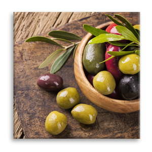 Obraz Styler Glas Kitchen Olives 3, 30 x 80 cm