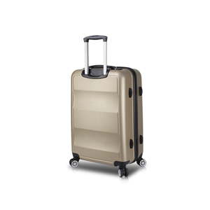 Cestovní kufr na kolečkách s USB portem ve zlaté barvě My Valice COLORS LASSO Medium Suitcase