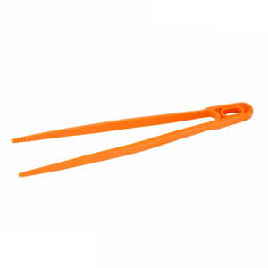 Oranžová silikonová obracecí pinzeta Orion Baker, délka 30 cm