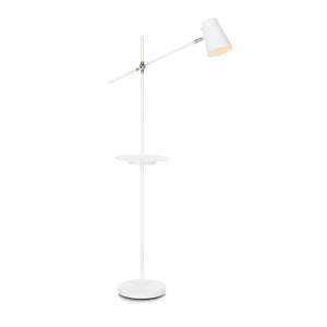 Bílá volně stojící lampa s odkládacím prostorem Markslöjd Linear