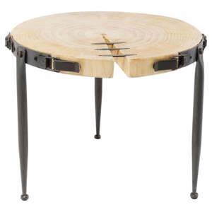 Konferenční stolek z borového dřeva Kare Design Bosco, Ø 41 cm