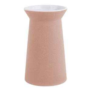 Růžová keramická váza PT LIVING Cast, výška 24 cm