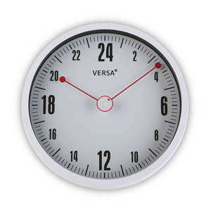 Bílé kulaté nástěnné hodiny Versa Paola, ø 30 cm