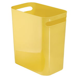 Žlutý odpadkový koš s uchy iDesign Una, 13,9 l