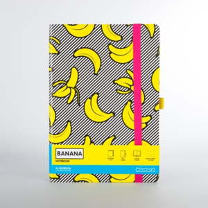Zápisník s motivem banánů Just Mustard, 190 stránek