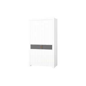 Bílá šatní skříň s 2 dveřmi Szynaka Meble Picolo