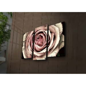 Podsvícený 3dílný obraz Rose