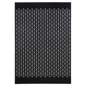 Černý koberec Zala Living Twist, 70 x 140 cm