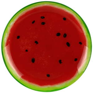 Skleněný talíř Le Studio Watermelon, ⌀ 20 cm