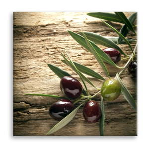 Obraz Styler Glas Kitchen Olives 4, 30 x 30 cm