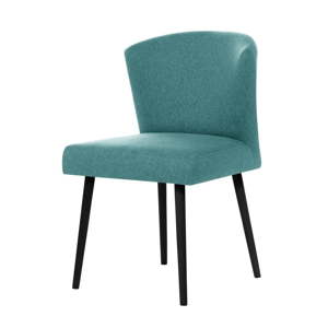 Světle modrá jídelní židle s černými nohami My Pop Design Richter