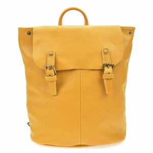 Žlutý kožený batoh Roberta M