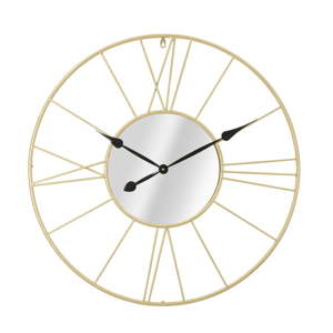 Nástěnné hodiny ve zlaté barvě Mauro Ferretti Vionae, ⌀ 80 cm