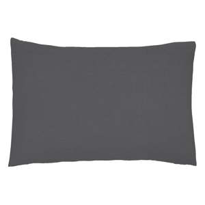 Sada 2 tmavě šedých povlaků na polštář z bavlněného perkálu L'Officiel Interiors Les Essentiels, 50 x 70 cm