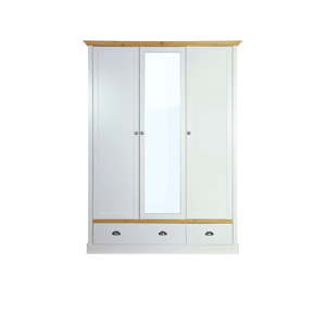 Šedo-bílá šatní skříň Steens Sandringham, 192 x 148 cm