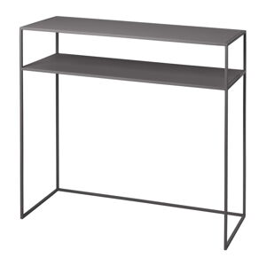 Tmavě šedý kovový konzolový stolek 800x85 cm Fera – Blomus