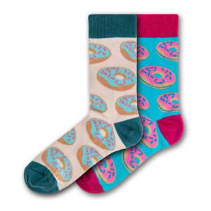 Sada 2 párů dámských ponožek Funky Steps Donuts, velikost 35 - 39