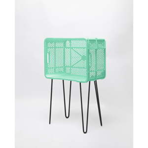 Mátově zelený odkládací stolek z recyklovaného plastu Really Nice Things Eco