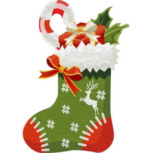 Koberec Vitaus Christmas Sock With Sweets, 60 x 100 cm