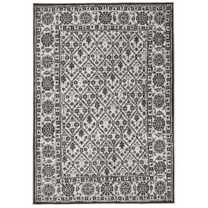 Černo-bílý vzorovaný oboustranný koberec Bougari Curacao, 120 x 170 cm