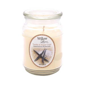 Vonná svíčka ve skle ze sojového vosku s vůní vanilkové a cukrové třtiny Candle-Lite, doba hoření až 115 hodin