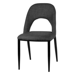 Sada 2 tmavě šedých jídelních židlí sømcasa Anika