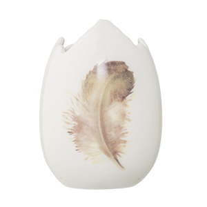 Kameninová váza ve tvaru vejce Bloomingville Feather