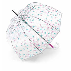 Transparentní holový deštník Ambiance Birdcage Geometric, ⌀ 88 cm
