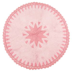 Dětský růžový koberec Nattiot Warren, ∅ 110 cm