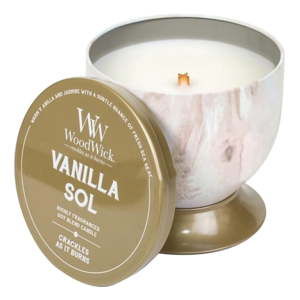 Vonná svíčka WoodWick Božská vanilka, doba hoření 60 hodin