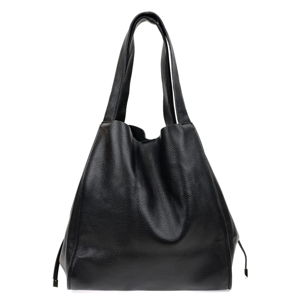 Černá kožená nákupní taška Isabella Rhea