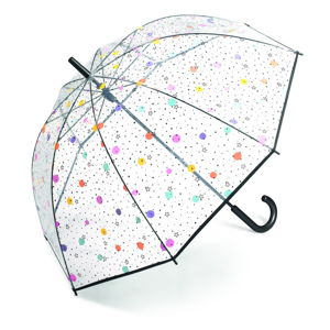 Dámský transparentní holový deštník Ambiance Dots And Stars, ⌀ 95 cm