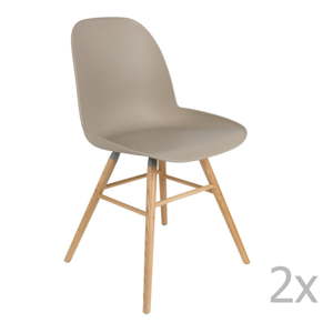 Světle hnědé jídelní židle v sadě 2 ks Albert – Zuiver
