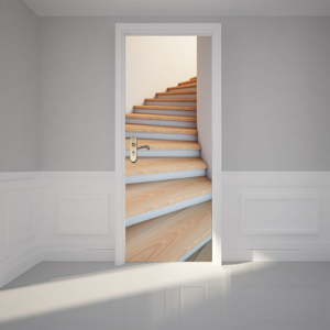 Adhezivní samolepka na dveře Ambiance Modern Stairway, 83 x 204 cm