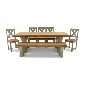 Jídelní stůl z masivního dřeva VIDA Living Monroe, délka 2,3 m