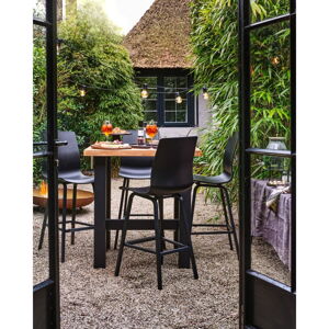 Zahradní barový stolek z recyklovaného dřeva 100x100 cm Yasmani – Hartman