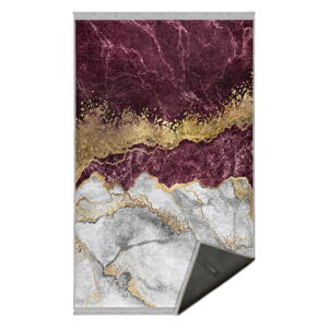 Bílo-vínový pratelný koberec 120x180 cm – Mila Home