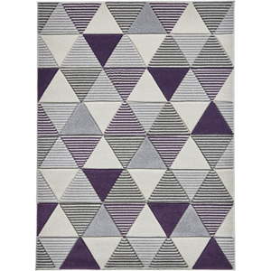 Fialový koberec Think Rugs Matrix, 160 x 220 cm