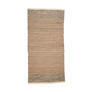 Hnědý bavlněný koberec Simla Minimalism, 140 x 70 cm