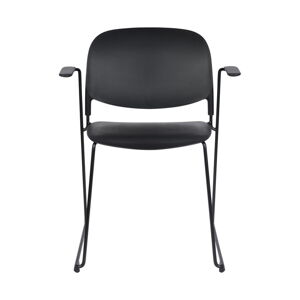 Černé jídelní židle v sadě 4 ks – White Label