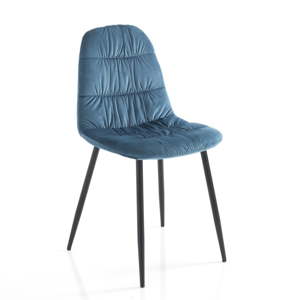 Sada 4 modrých jídelních židlí Tomasucci Fluffy